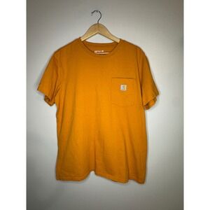 Carhartt Mustard Orange Loose Fit Pocket T-Shirt 
Kids XL Women's XS/S